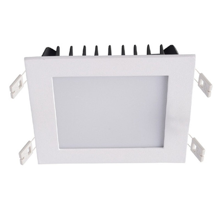 Biała kwadratowa oprawa sufitowa Gobby do wbudowania LED Italux TH07300 28W 2400LM 3000K S.WH