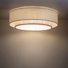 Okrągła lampa sufitowa podwójny abażur 50cm DUO WHITE Tk Lighting 11585