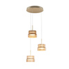 Lampa wisząca potrójna szklana glamour SCALA LED 3000K Maytoni MOD496PL-L33BZK
