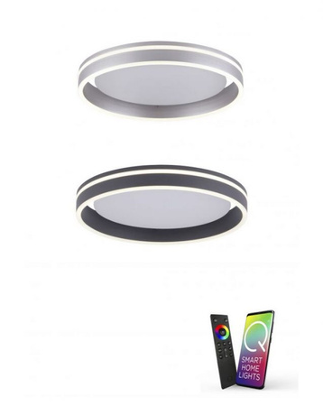Lampa sufitowa Q-VITO LED 40 cm Paul Neuhaus 8414-55 sterowana pilotem funkcja smart
