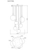 Lampa wisząca NUA 6xE27 Zuma Line DU31774/6L
