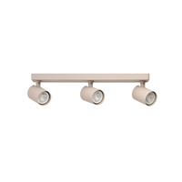 Potrójna listwa z ruchomymi reflektorami 3xGU10 w kolorze bezowym EXO 3 BEIGE AZZARDO AZ7113