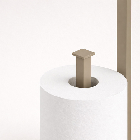 Beżowy stojak na papier toaletowy KS-53 PAPER STAND z serii KAJA HOME