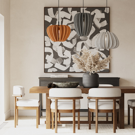 Lampa wisząca z filcu w kolorze terracotta Cambio MOD398PL-01BR Maytoni