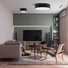 Lampa sufitowa okragła czarna do łazienki 50cm LIVO BLACK L IP54 4xE27 Tk Lighting 10988