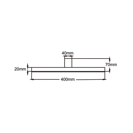 Kinkiet Nevada 40 cm biały IP44 LED 4000K Light Prestige LP-778/1W M WH