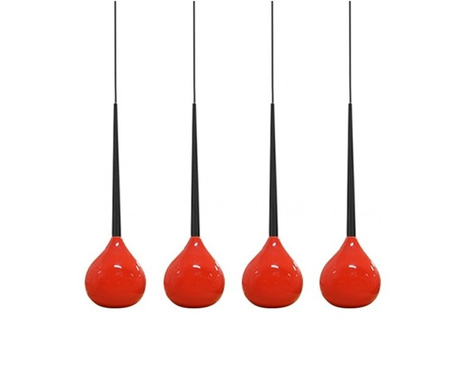 Lampa wisząca AGA 4 RED AZzardo AZ1069