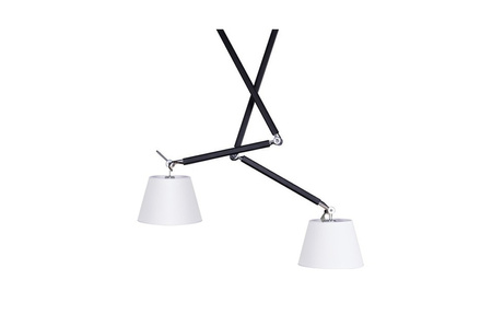 Lampa wisząca ZYTA 2 S chromowana AZzardo MD2300-2S abażury 36cm - kolor do wyboru