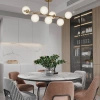Lampa wisząca złota siedem białych kul Bolti 7xE14 PLC0104-GD Yaskr