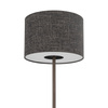 Lampa podłogowa z czekoladową podstawą i abażurem w kolorze czarny melanż 1xE27 AMARELA Nowodvorski 11663