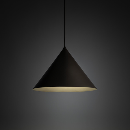 Lampa wisząca metalowy stożek w odcieniu brązu 33,5cm CONO L NEW BROWN 1XE27 Tk Lighting 11377