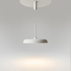 Biała płaska lampa wisząca o średnicy 40cm LED 3000K Gerhard MOD189PL-L18W3K1 Maytoni