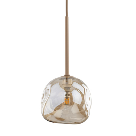 Pojedyńcza lampa wisząca ze szklanym nieregularnym kloszem LAVA SABIA 1XG9 Tk Lighting 11106