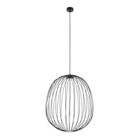 Lampa wisząca druciana o średnicy 50cm SPHERA L BLACK 1XGX53 Tk Lighting 11301