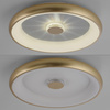 Lampa sufitowa okrągła w kolorze matowego mosiądzu VERTIGO Just Light Paul Neuhaus 14386-60 sterowana pilotem