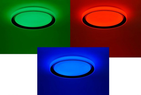 Lampa sufitowa plafon LOLAsmart_DISC LED  Leuchten Direkt 14659-18  sterowany pilotem 