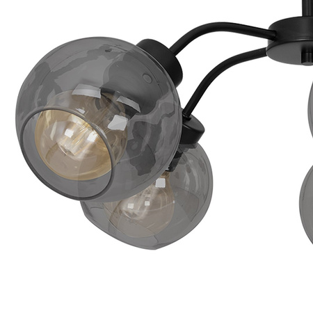 Lampa sufitowa SOFIA SMOKED 5xE27 Milagro MLP6597
