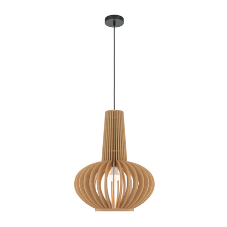 Drewniana lampa wisząca z długim przewodem Roots MOD193PL-01W1 Maytoni