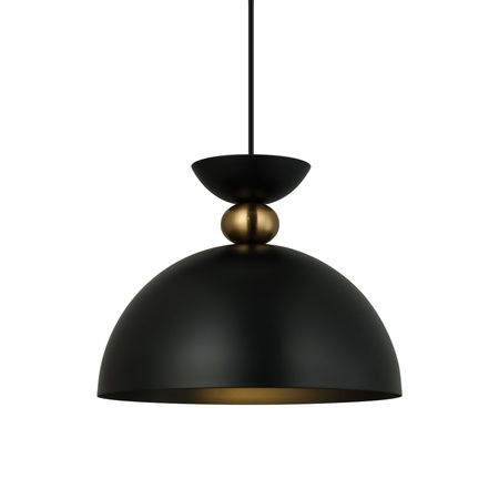 Czarna metalowa lampa wisząca 30cm 1xE27 Pegai Italux PND-62221-1-BK