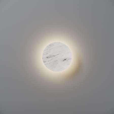 Okrągła lampa ścienna (kinkiet) z kamienia Basic Texture Maytoni MOD461WL-L5W3K