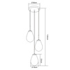 Lampa wisząca Fondi czarna 3xE14 Light Prestige LP-1214/3P