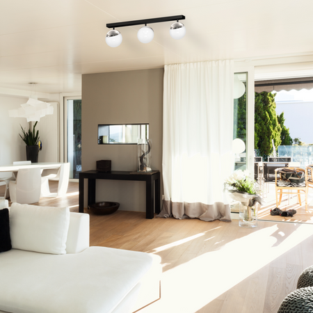 Lampa sufitowa SFERA BLACK/CHROME 3xE14 Milagro MLP8873