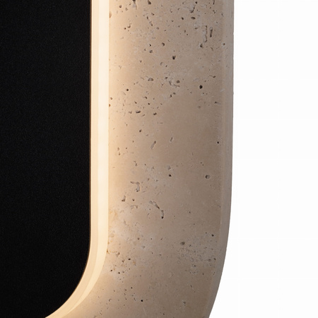 Owalny kinkiet ścienyy z trawertynu LED 3000K Travertino Oval Maxlight W0393