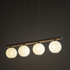 Lampa wisząca cztery ryflowane klosze na belce VIRLO WHITE 4xE14 Tk Lighting 11080