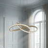 Ledowa, złota lampa wisząca do sypialni FONDI Kaja Lighting K-8237