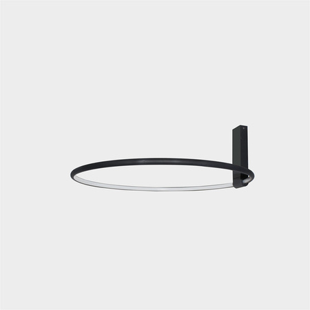 Czarny plafon 40cm okrąg ze zmienną barwą światła VINCENT 40 BK AZZARDO AZ6200