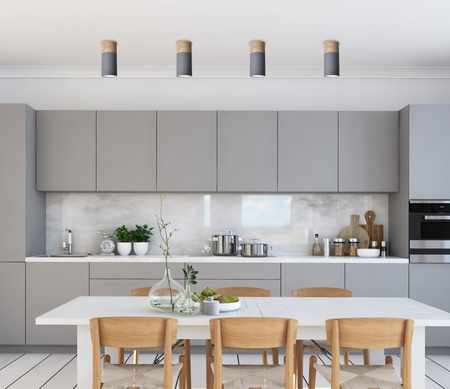 TUBA LAMPA SUFITOWA 1X15W GU10 6,8/15 SZARY+DREWNO Candellux 2284279