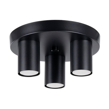 Lampa sufitowa, plafon LAGOS 3P czarny Sollux Lighting SL.1466