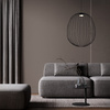 Lampa wisząca druciana o średnicy 50cm SPHERA L BLACK 1XGX53 Tk Lighting 11301