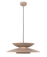 Lampa wisząca aluminiowa w kolorze bezowym Maxlight P0698 Mayumi