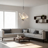 Lampa wisząca Mariposa Motyl 1 srebrna LED CCT Light Prestige LP-1715/1P CH