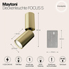 Spotlight sufitowy w kolorze mosiężnym 1xGU10 FOCUS S C051CL-01BS Maytoni