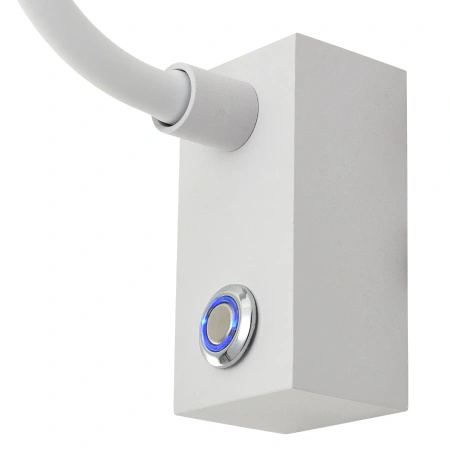 Elastyczny biały kinkiet Adjusta z wbudowanym dotykowym włącznikiem 1xLED WL0117-WH Yaskr