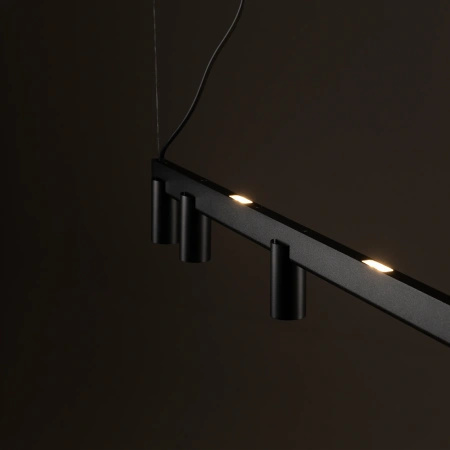 Lampa wisząca 5 tub na czarnej belce FOURTY LINE LED 900 Nowodvorski 12298