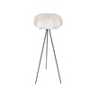 Lampa podłogowa trzy nogi z abażurem kremowym latte 52 cm CAFEE w stylu skandynawskim E27 Candellux Studio 51-42033