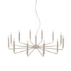 Lampa wisząca żyrandol metalowy w kolorze beżowym o średnicy 103cm 12xE14 ORTO B Nowodvorski 12526