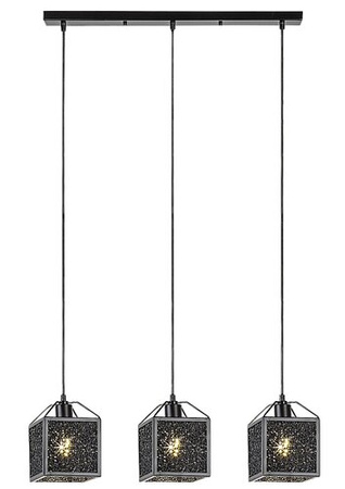 Potrójna lampa wisząca z kloszami z piany aluminiowej 3xE27 Samilo Rabalux 72219