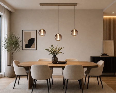 Lampa wisząca trójka prosta Orleans kaszmirowa Aviano Lighting 7041-313
