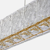 Lampa wisząca podłużna kryształowa Kingdom 97x8cm 28W LED Milagro ML2787