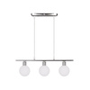 Oden lampa wisząca chromowy 3x40w g9 klosz biały Candellux 33-03263