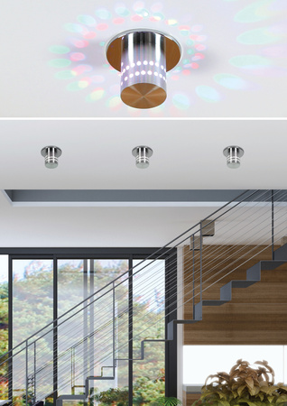 SA-11 AL 3W LED SMD RGB 230V oczko sufitowe lampa sufitowa aluminiowa Candellux 2249315