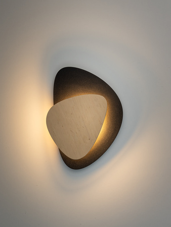 PEDRA kinkiet czarny/dąb Sigma 40868