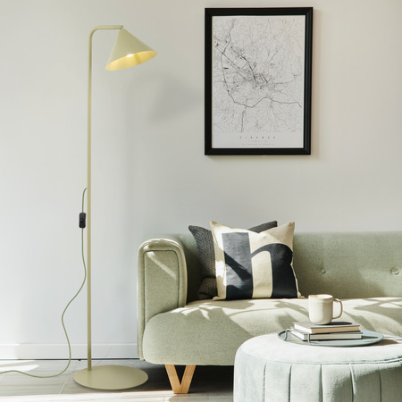 Lampa stojąca ze stożkowym kloszem w kolorze pistacjowym 1xE14 CONO PISTACIO Tk Lighting 16205