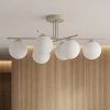 Kaszmirowa lampa sufitowa z białymi kulami RAYA Kaja Lighting K-6044