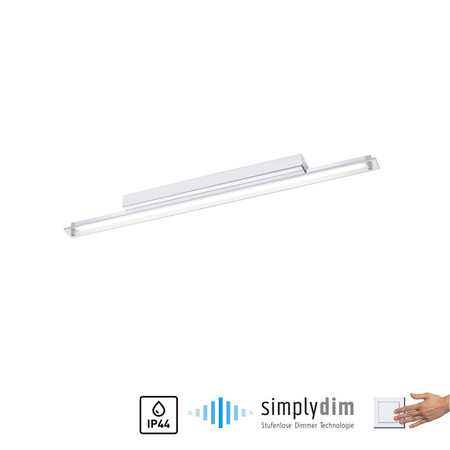 Kinkiet lampa nad lustro do łazienki chrom 60cm TIMON IP44 Paul Neuhaus 9107-17 ze ściemniaczem