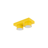 Dwupunktowa żółta lampa sufitowa BRIX YELLOW 2xGX53 Tk Lighting 11289